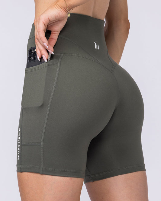 Unrivalled Eucalyptus Pocket Shorts