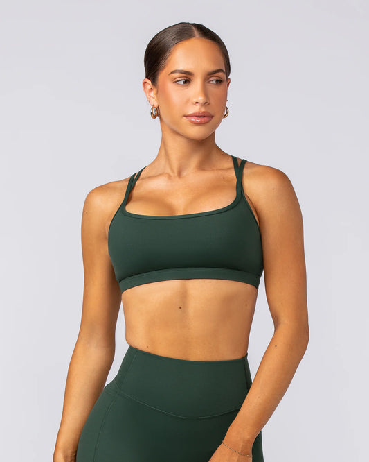 Forest Green Pace It Bra