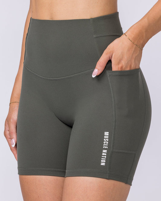 Unrivalled Eucalyptus Pocket Shorts