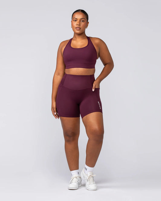 Unrivalled Sangria Pocket Shorts