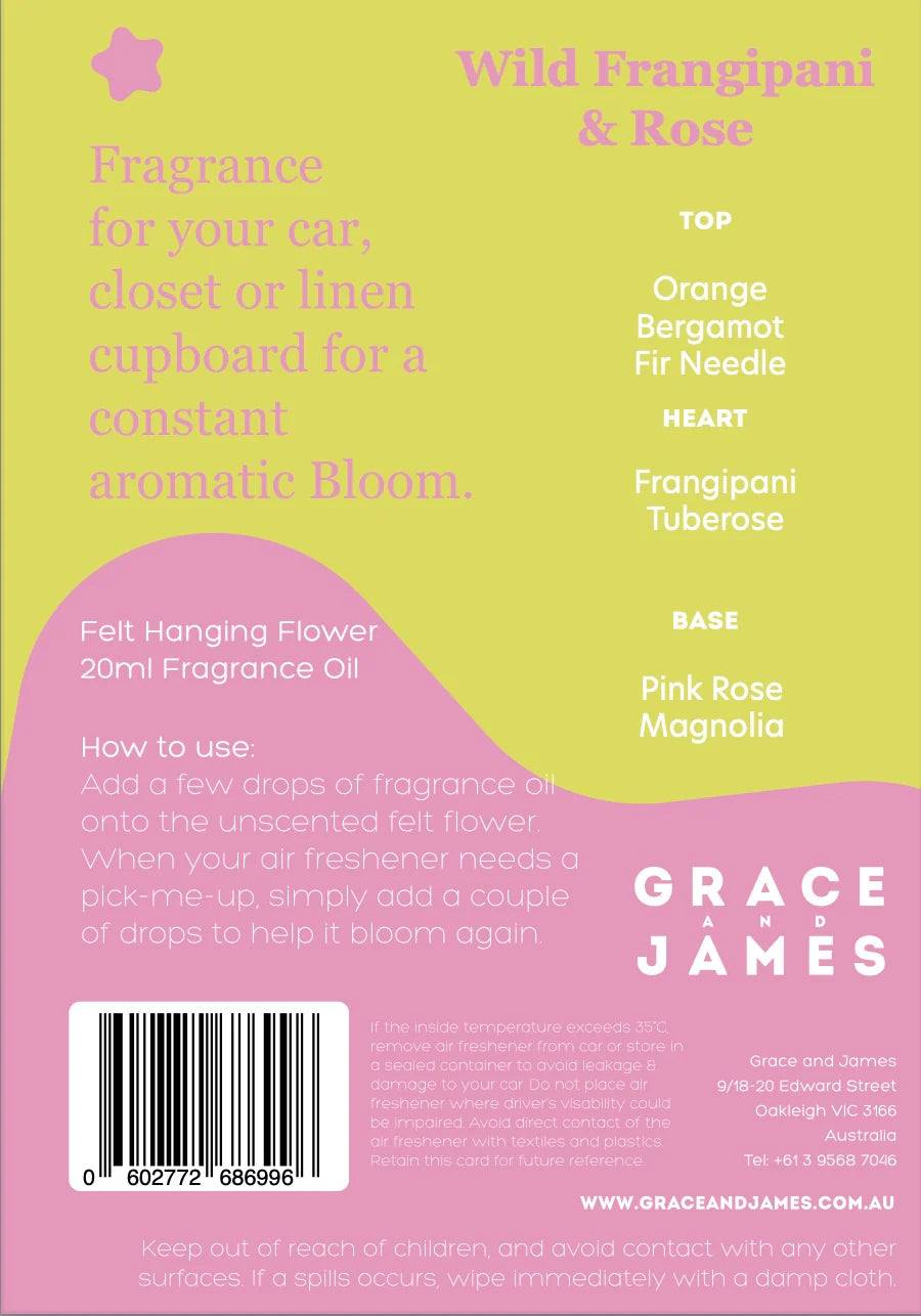 Wild Frangipani and Rose Air Freshener
